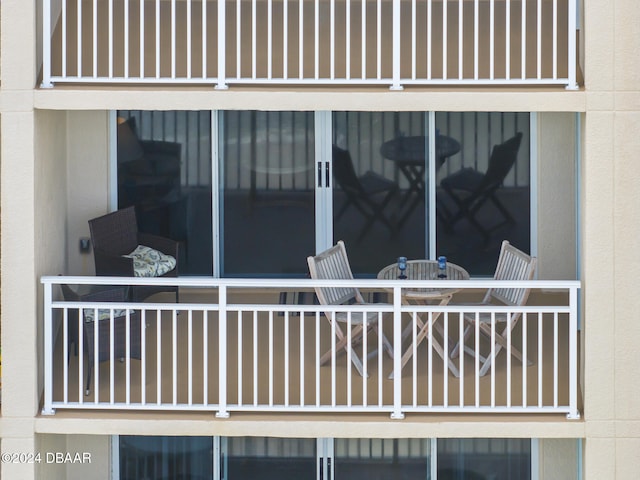 exterior space with a balcony