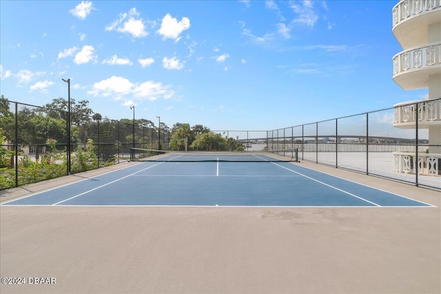 view of sport court