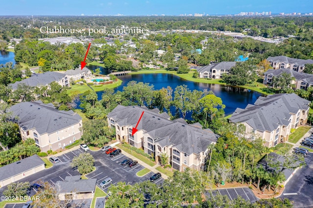 940 Village Trl Unit 3-203, Port Orange, FL 32127 - aerial view of residential area featuring a large body of water