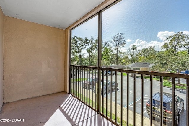 view of balcony