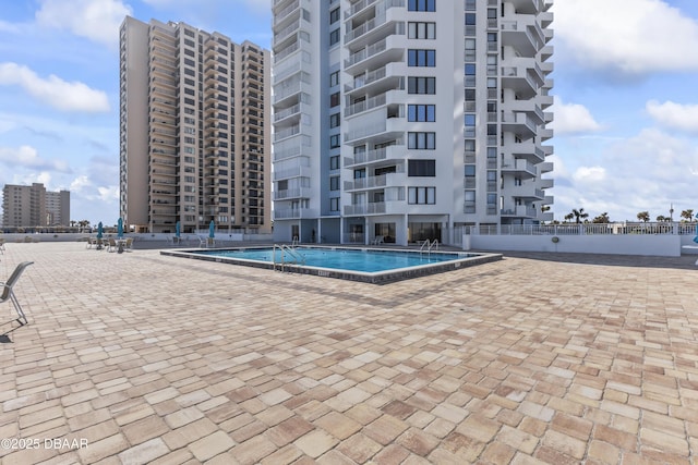 view of pool with a patio