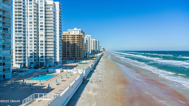 water view featuring a view of the beach