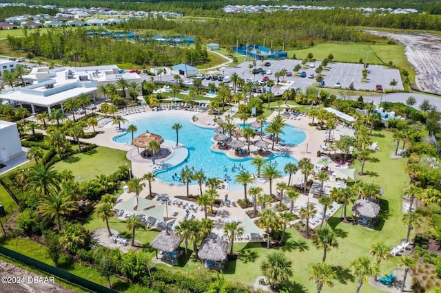 374 Lost Shaker Way, Daytona Beach, FL 32124 - aerial view of a pool