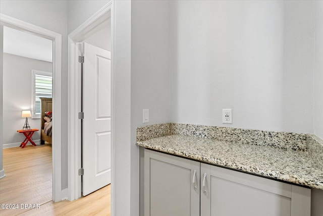 bathroom featuring hardwood / wood-style flooring