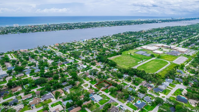 909 Brookside Dr, Ormond Beach, FL 32174 - aerial overview of property's location with a large body of water