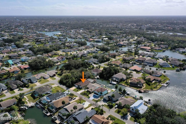 5 Chippeway Ct, Palm Coast, FL 32137 - aerial view of property and surrounding area featuring nearby suburban area and a large body of water