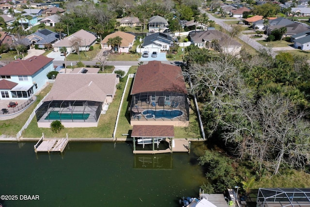 5 Chippeway Ct, Palm Coast, FL 32137 - aerial perspective of suburban area featuring a large body of water