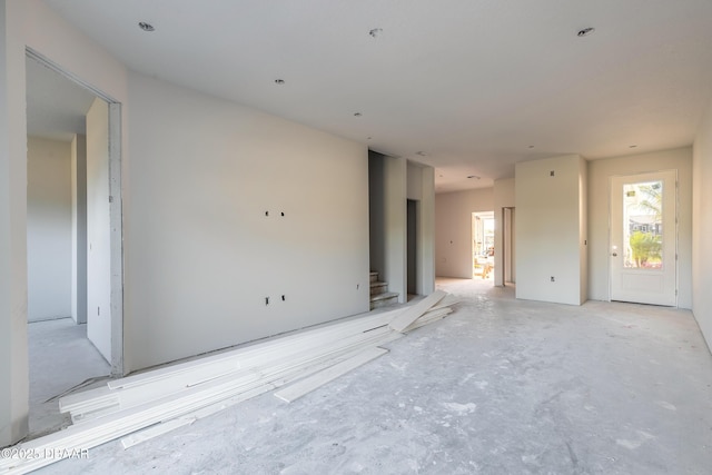 view of unfurnished living room