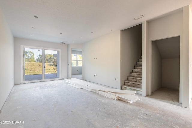 view of unfurnished living room