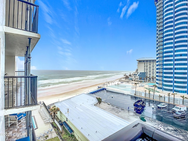 property view of water with a view of the beach