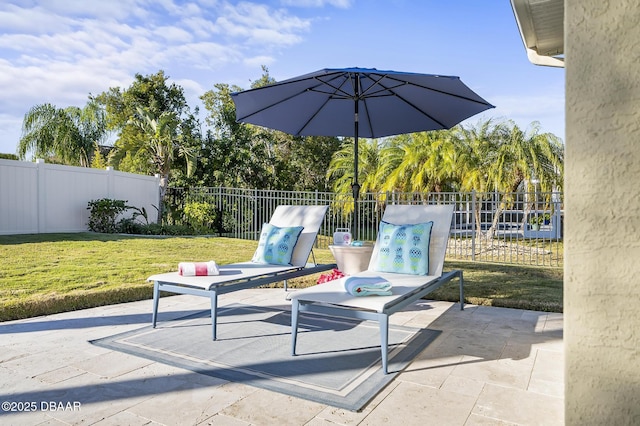 view of patio