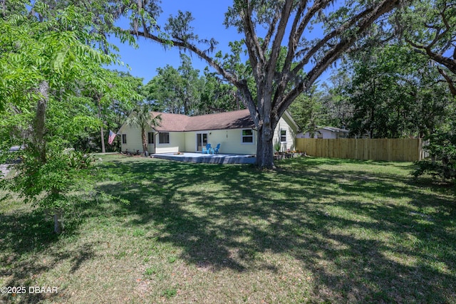 1635 Magnolia Ave, South Daytona, FL 32119 - view of yard featuring fence
