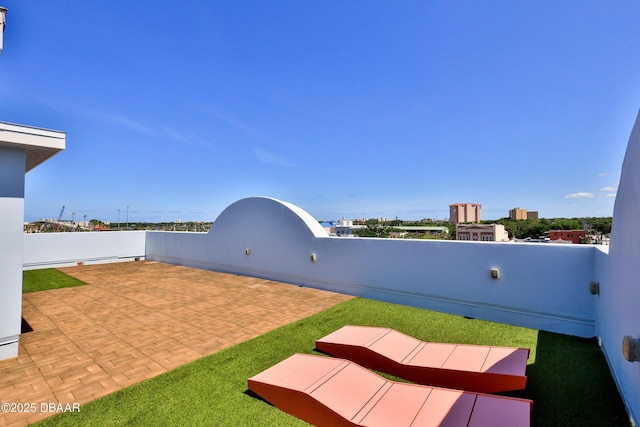 view of yard featuring a patio area