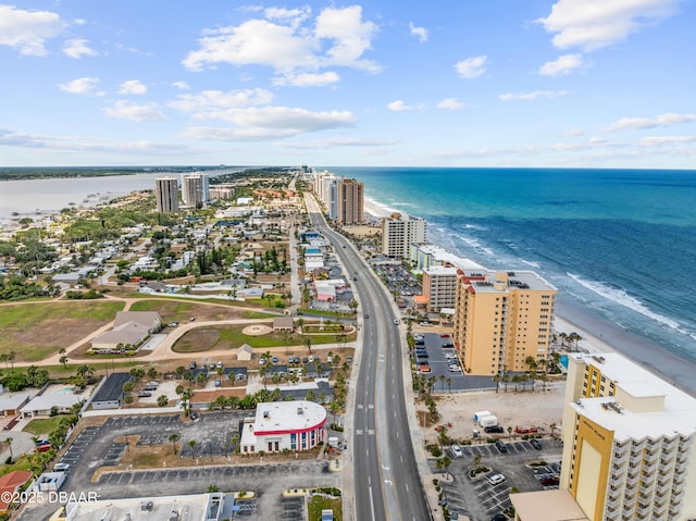 view of urban area featuring a large body of water