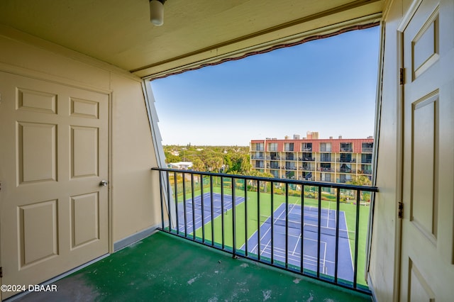 view of balcony