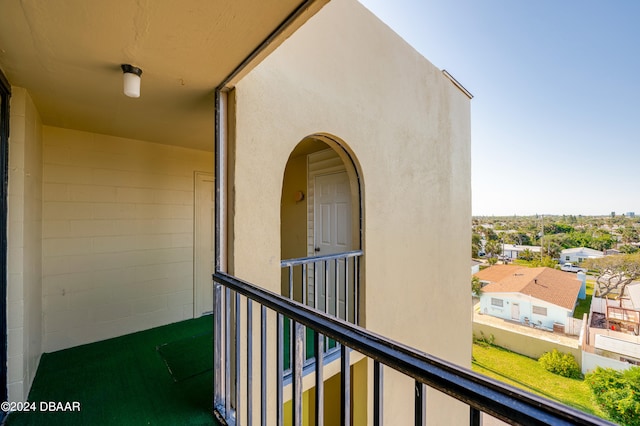 view of balcony