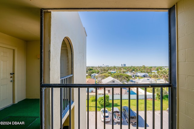 view of balcony