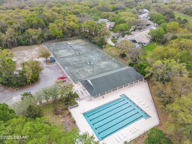 3017 Glin Cir, Ormond Beach, FL 32174 - drone / aerial view of a heavily wooded area