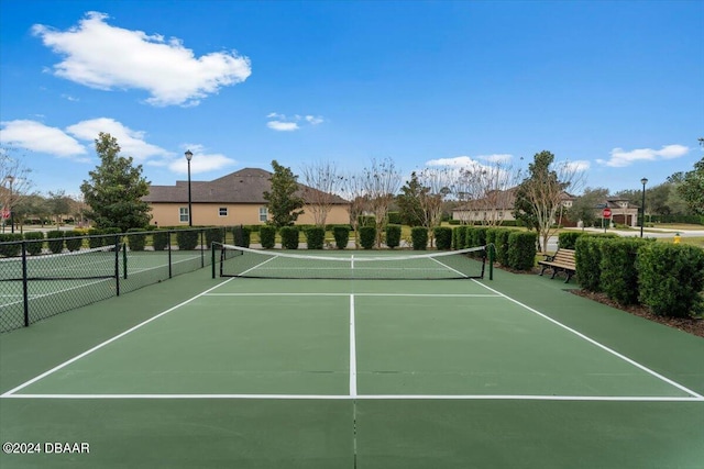 view of tennis court