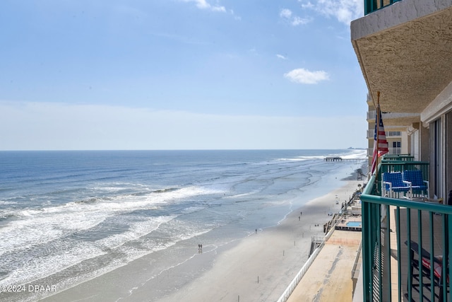 water view with a beach view