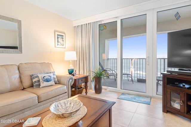 89 S Atlantic Ave Unit 1004, Ormond Beach, FL 32176 - living room featuring tile patterned floors