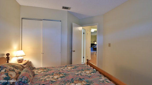 bedroom with a closet