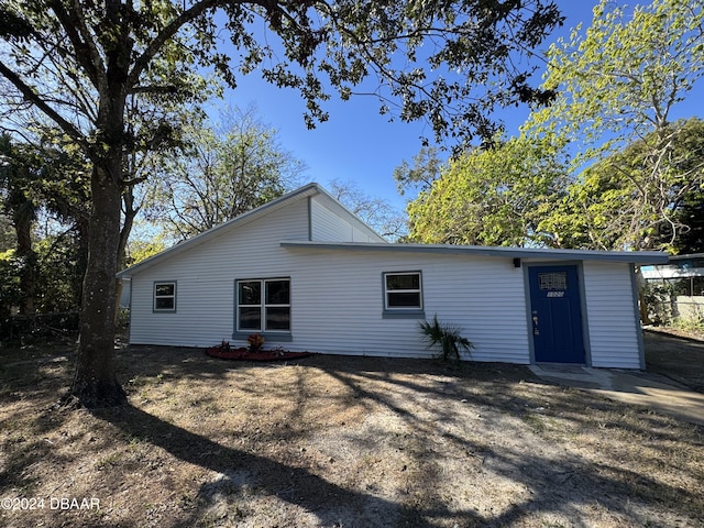 view of back of property