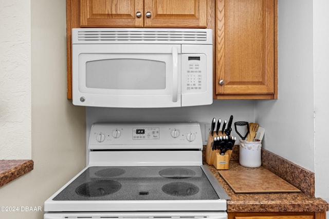 kitchen with white appliances