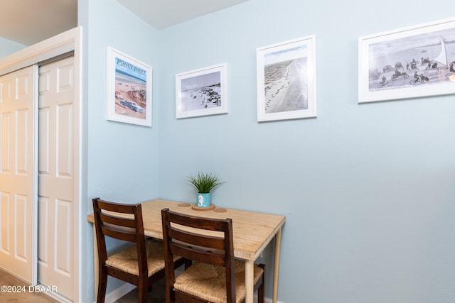 view of dining space