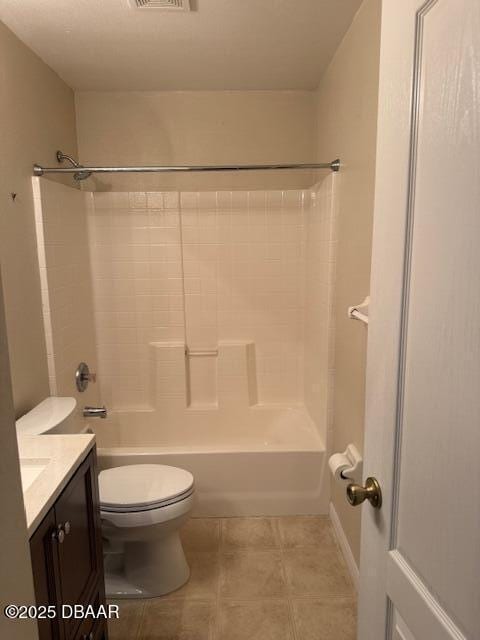 107 Beacon Mill Ln, Palm Coast, FL 32137 - bathroom featuring vanity, tub / shower combination, and tile patterned flooring