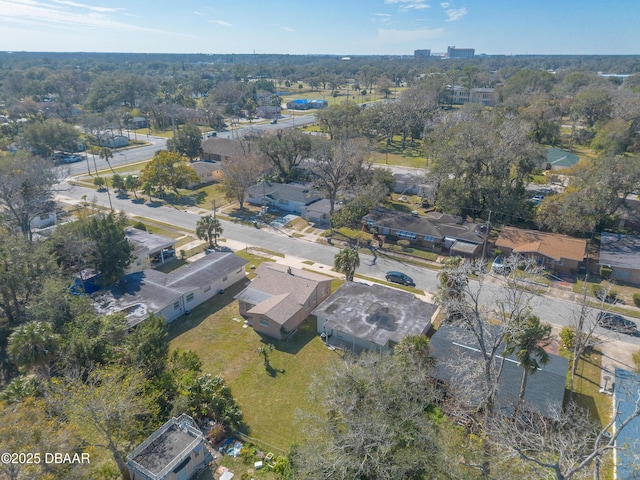 aerial view featuring a residential view