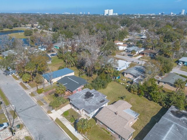 drone / aerial view featuring a residential view