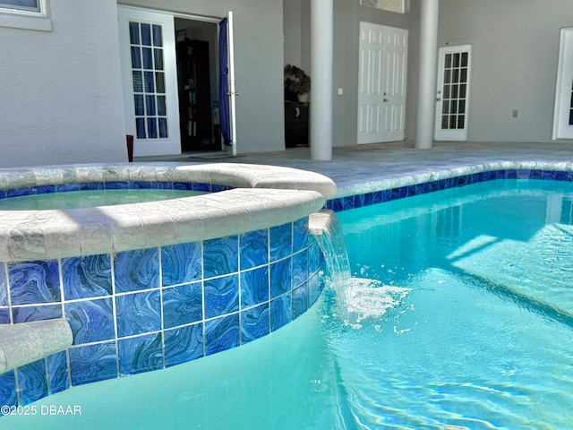1811 N Central Ave, Flagler Beach, FL 32136 - pool featuring a patio and an in ground hot tub