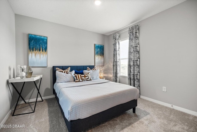 bedroom with carpet flooring