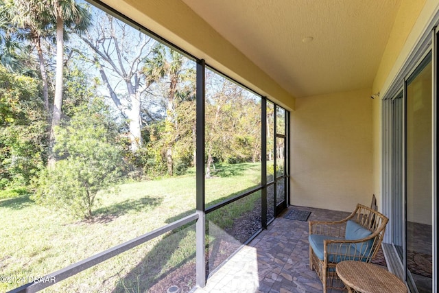 view of sunroom / solarium