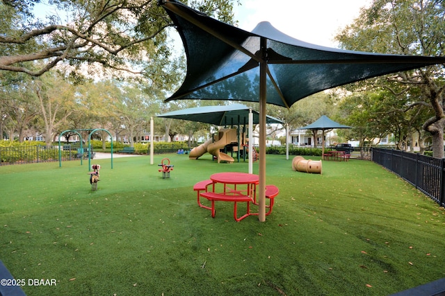 view of play area