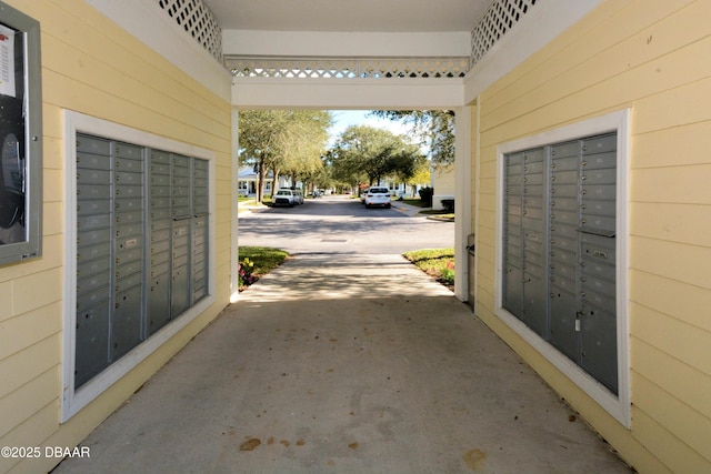 view of community with a mail area