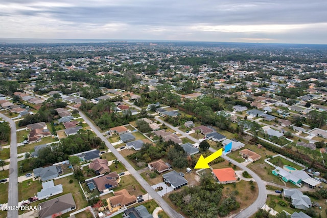 birds eye view of property featuring a residential view