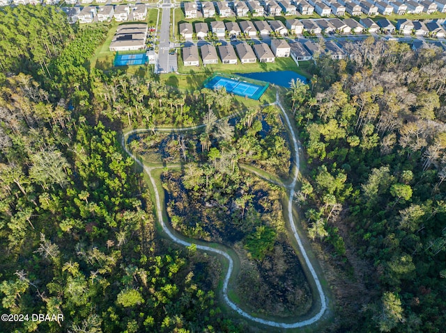 drone / aerial view featuring a residential view