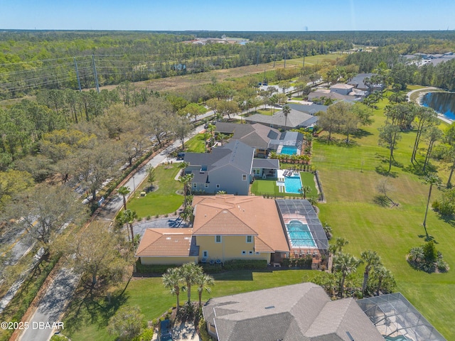 20 Promenade At Lionspaw, Daytona Beach, FL 32124 - bird's eye view with a water view and a wooded view