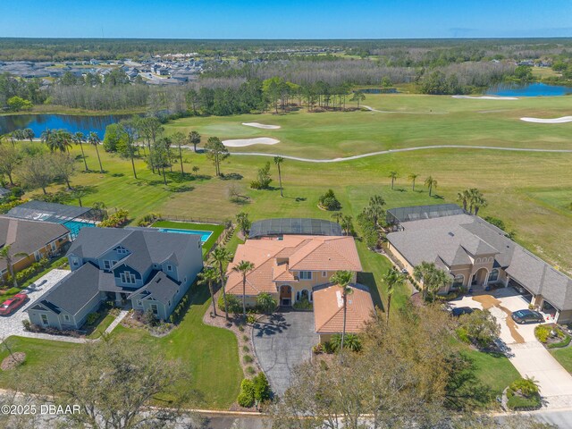 20 Promenade At Lionspaw, Daytona Beach, FL 32124 - birds eye view of property featuring a residential view, a water view, and view of golf course