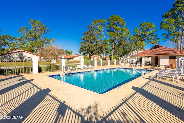 view of pool with a patio area