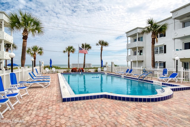 view of pool with a patio