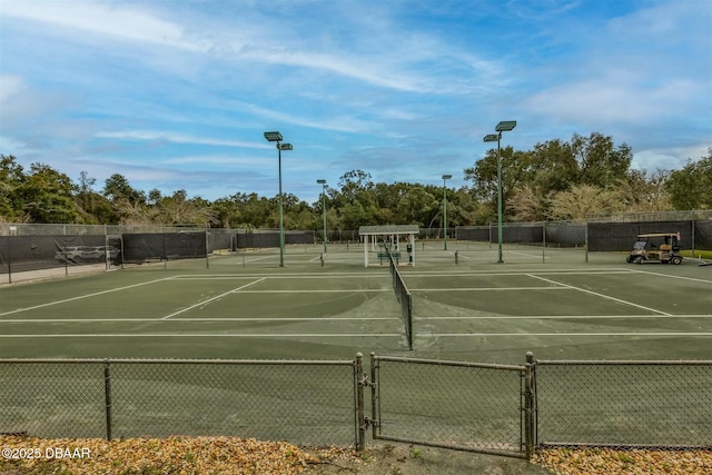 view of sport court