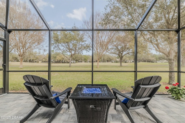 view of sunroom / solarium