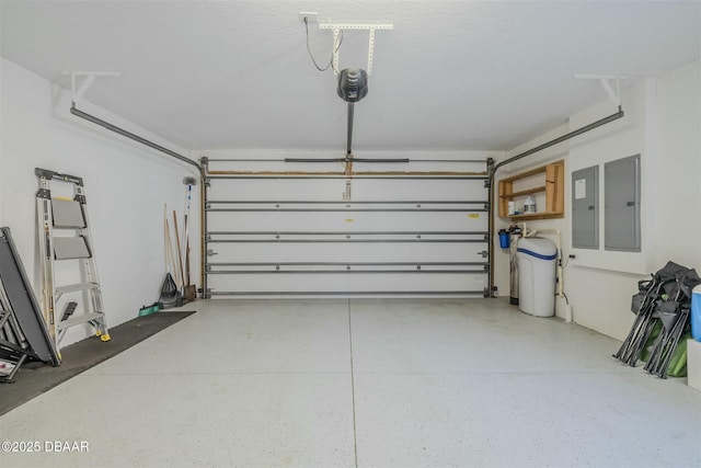 garage featuring electric panel