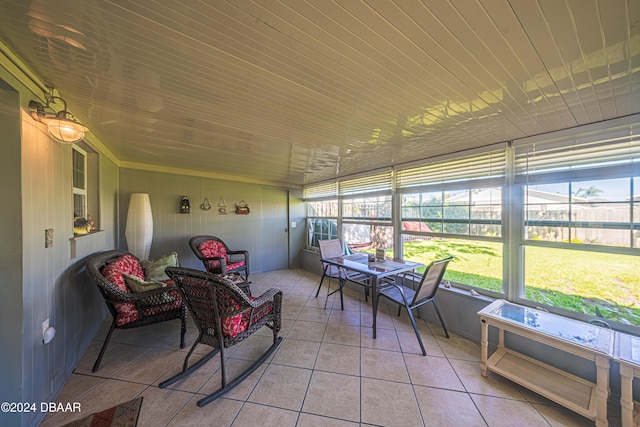 view of sunroom