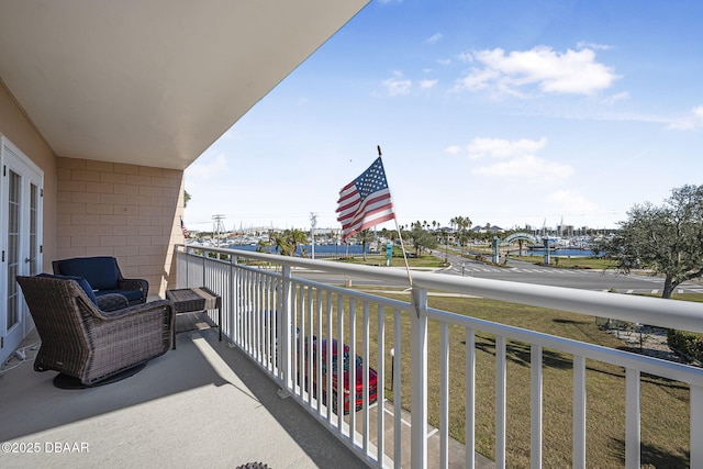 view of balcony