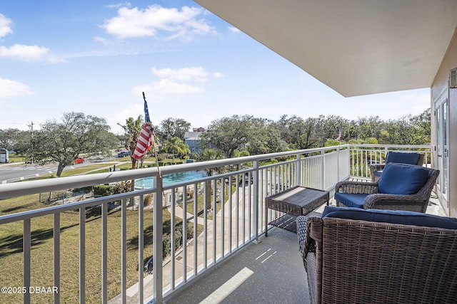 view of balcony