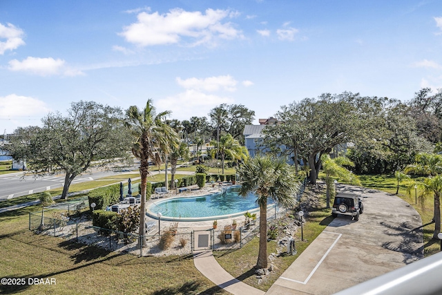 view of pool